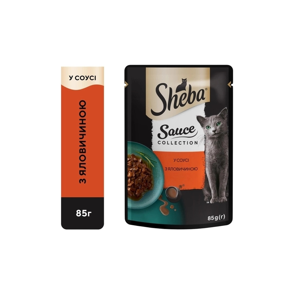 Вологий корм для собак Sheba з яловичиною в соусі 85 г (4770608264406) - зображення 2