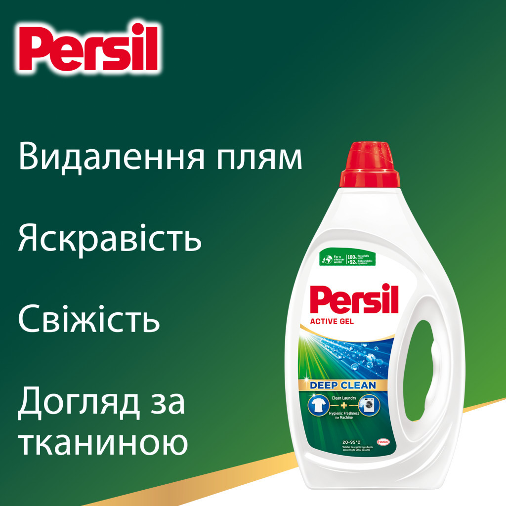Гель для прання Persil Active Gel Deep Clean 990 мл (9000101599060) - зображення 4