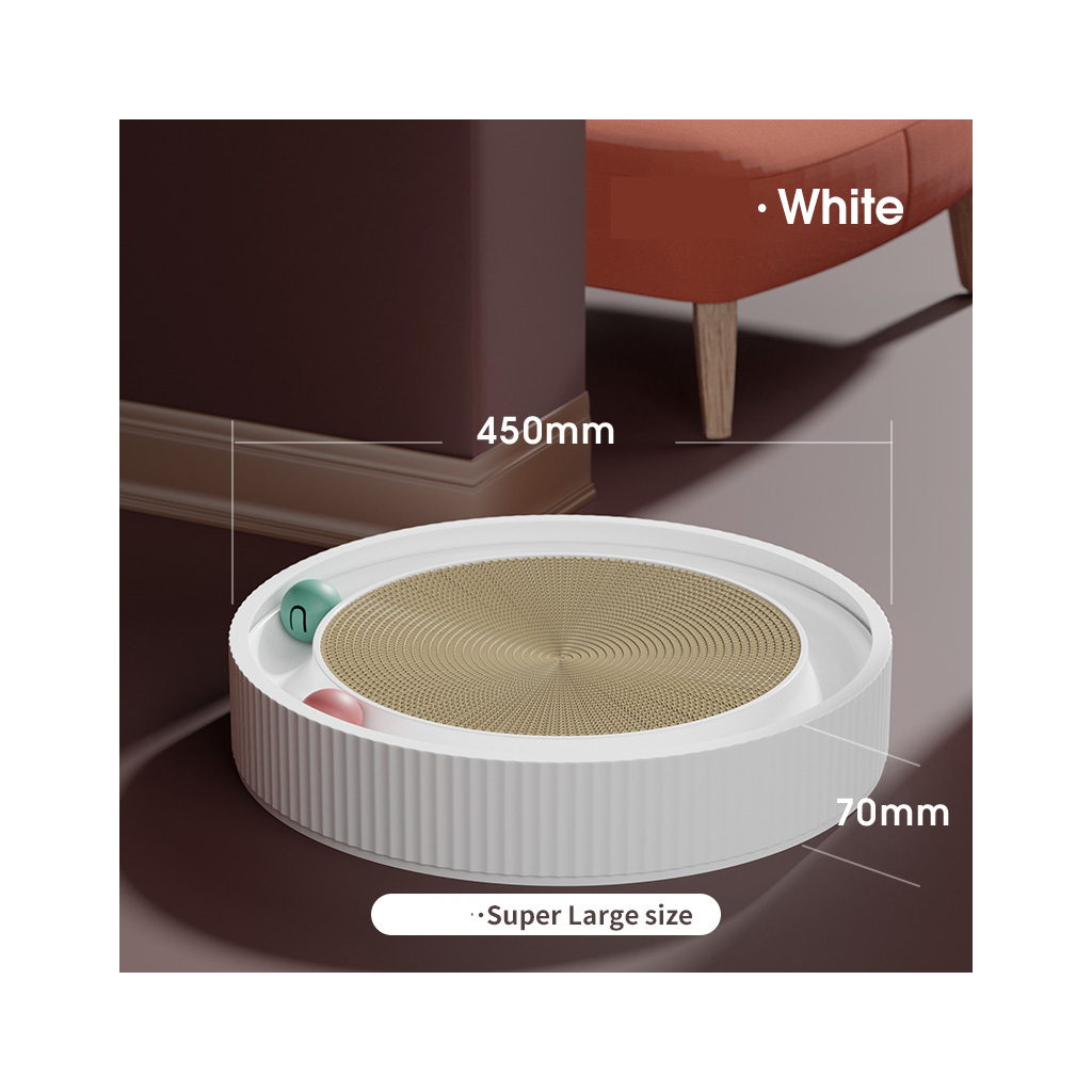 Дряпка (кігтеточка) для котів Lapka Скрапер «2-в-1» Кругла (LPK-17) - зображення 3