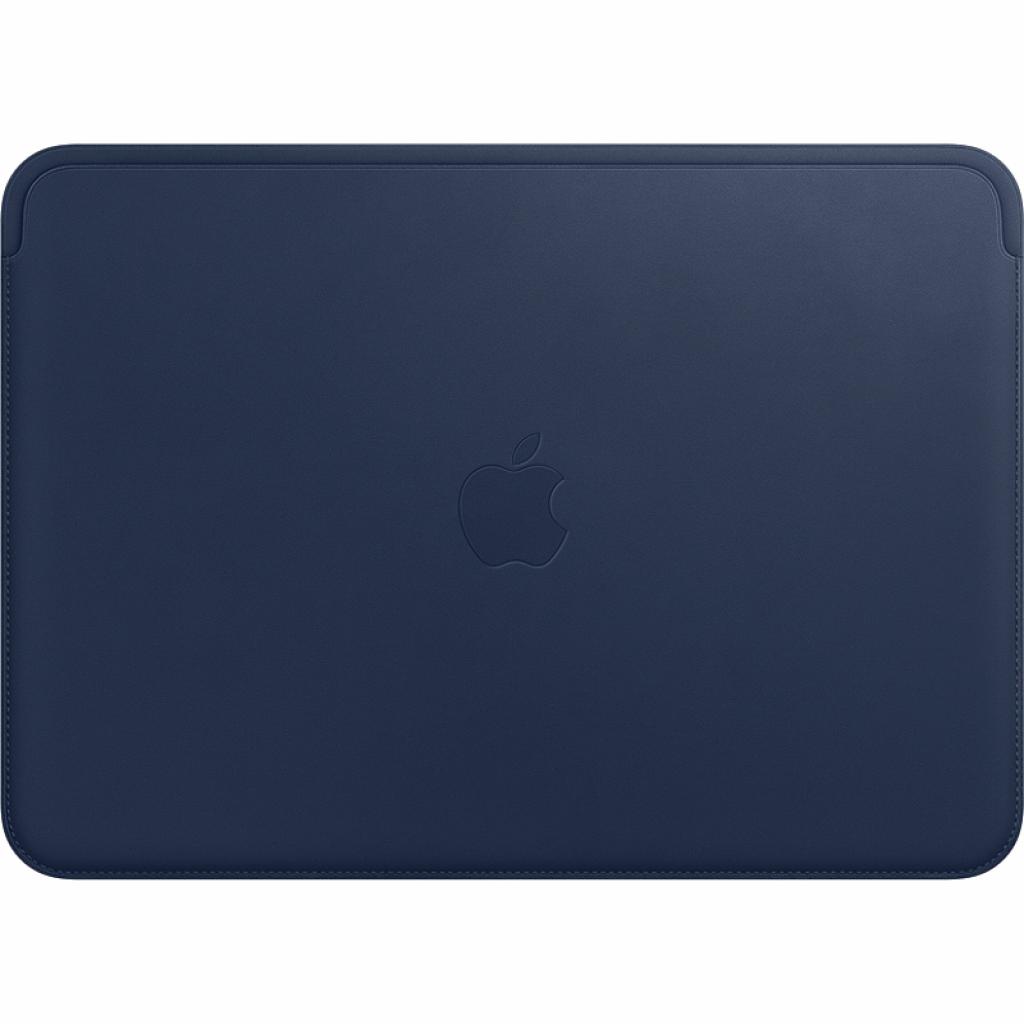 Чохол до ноутбука Apple 12" MacBook Leather Sleeve, Midnight Blue (MQG02ZM/A) - зображення 1