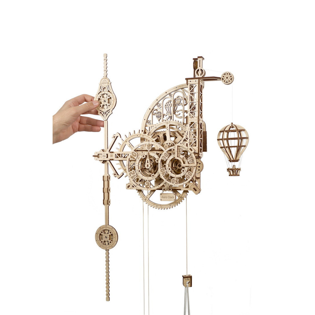 Конструктор Ugears Аеро Годинник настінний із маятником (70154) - зображення 4