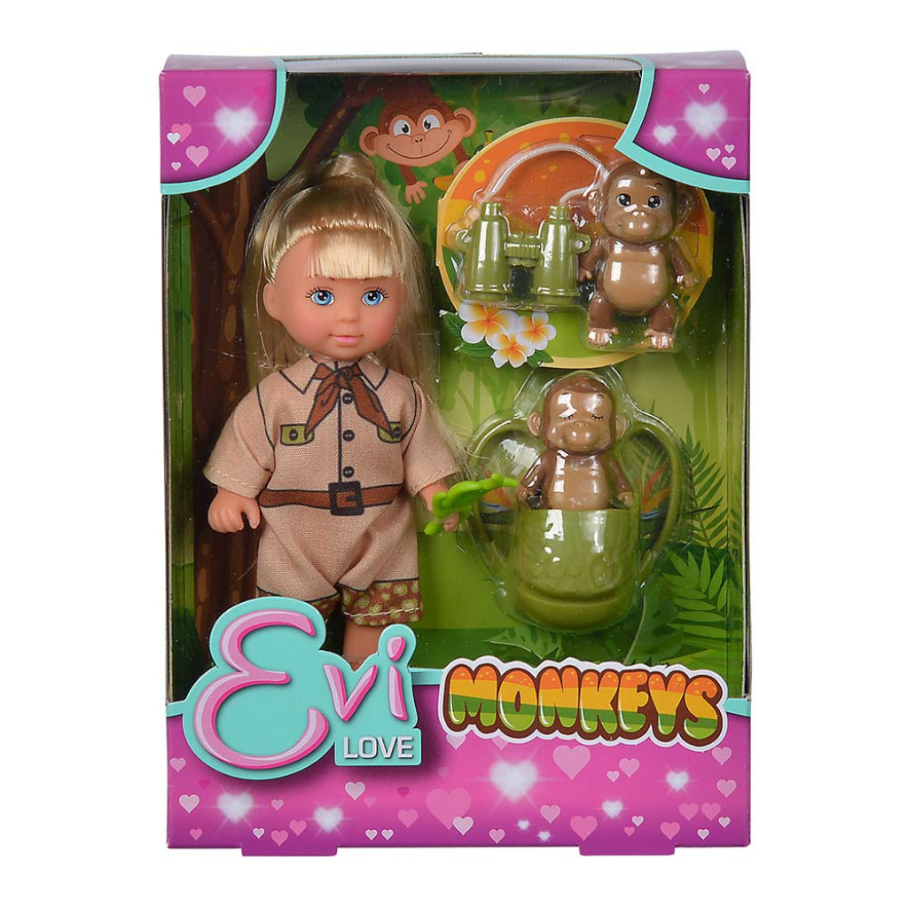 Лялька Simba Еві з мавпочками (5733481) - зображення 3