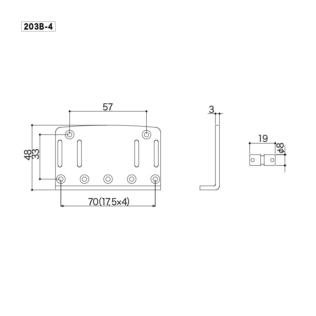 Бридж для гітари Gotoh 203B-4 CK - зображення 2
