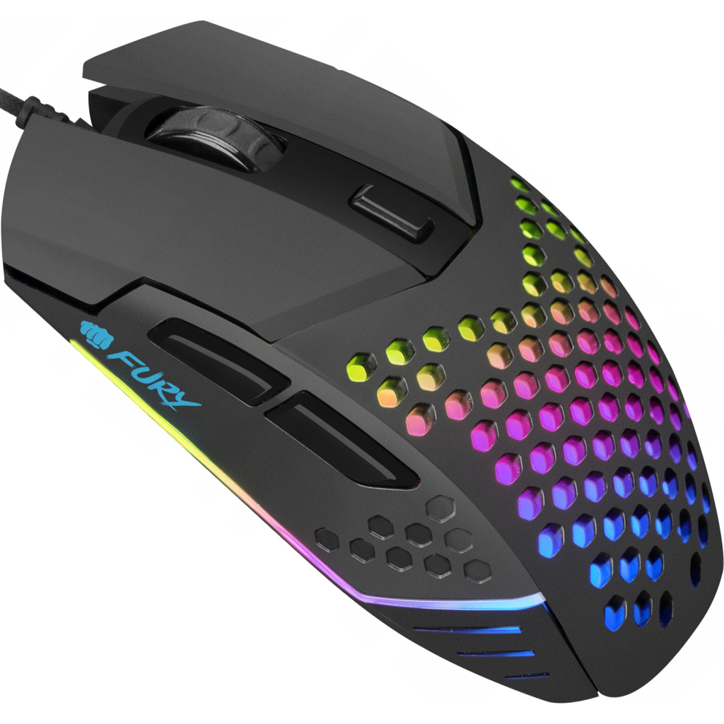 Мишка Fury Battler USB Black (NFU-1654) - зображення 4