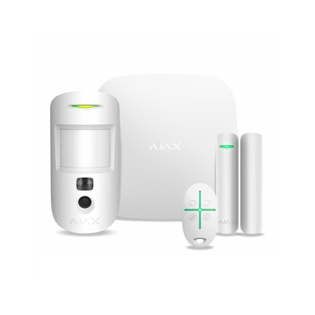 Комплект охоронної сигналізації Ajax StarterKit Cam HDR white - изображение 1