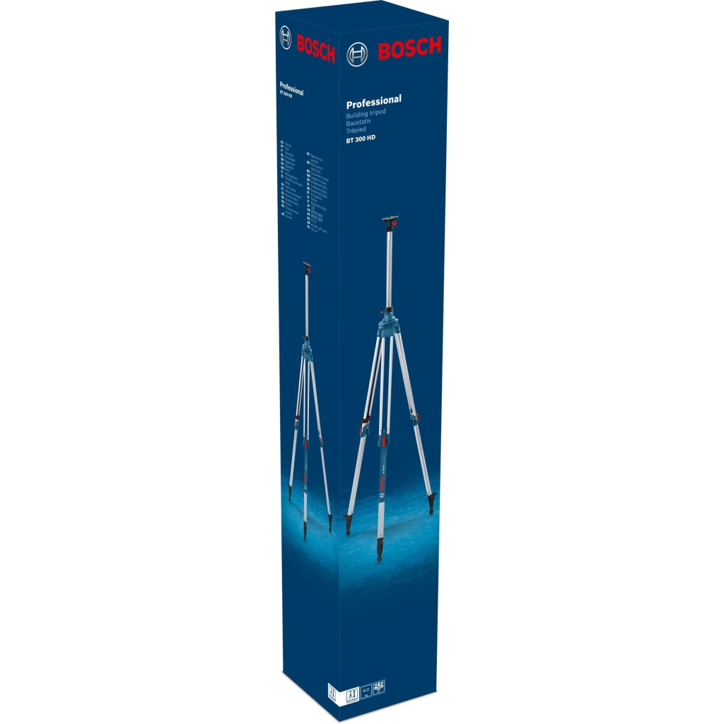 Штатив для нівеліру Bosch Professional BT300HD для оптичних нівелірів, 5/8", 122-295см, 7.2кг (0.601.091.A00) - зображення 5