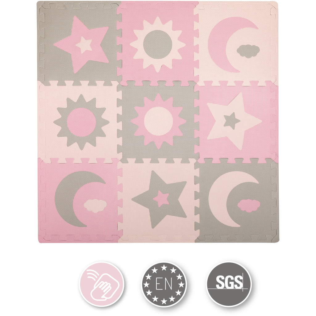 Дитячий килимок MoMi пазл Nebe 90 х 90 cм Pink (AKCE00030) - зображення 4
