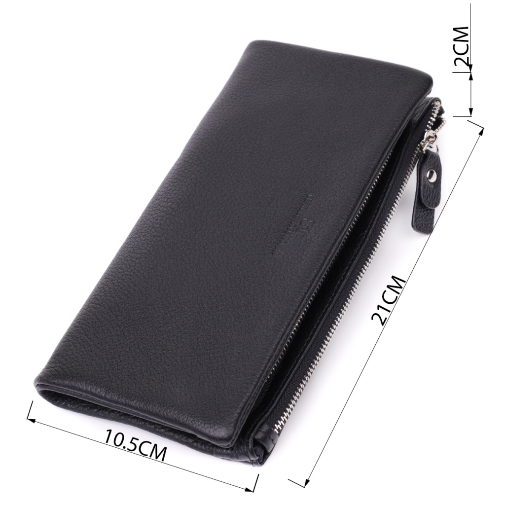 Гаманець ST Leather З натуральної шкіри Чорний (22527) - зображення 3