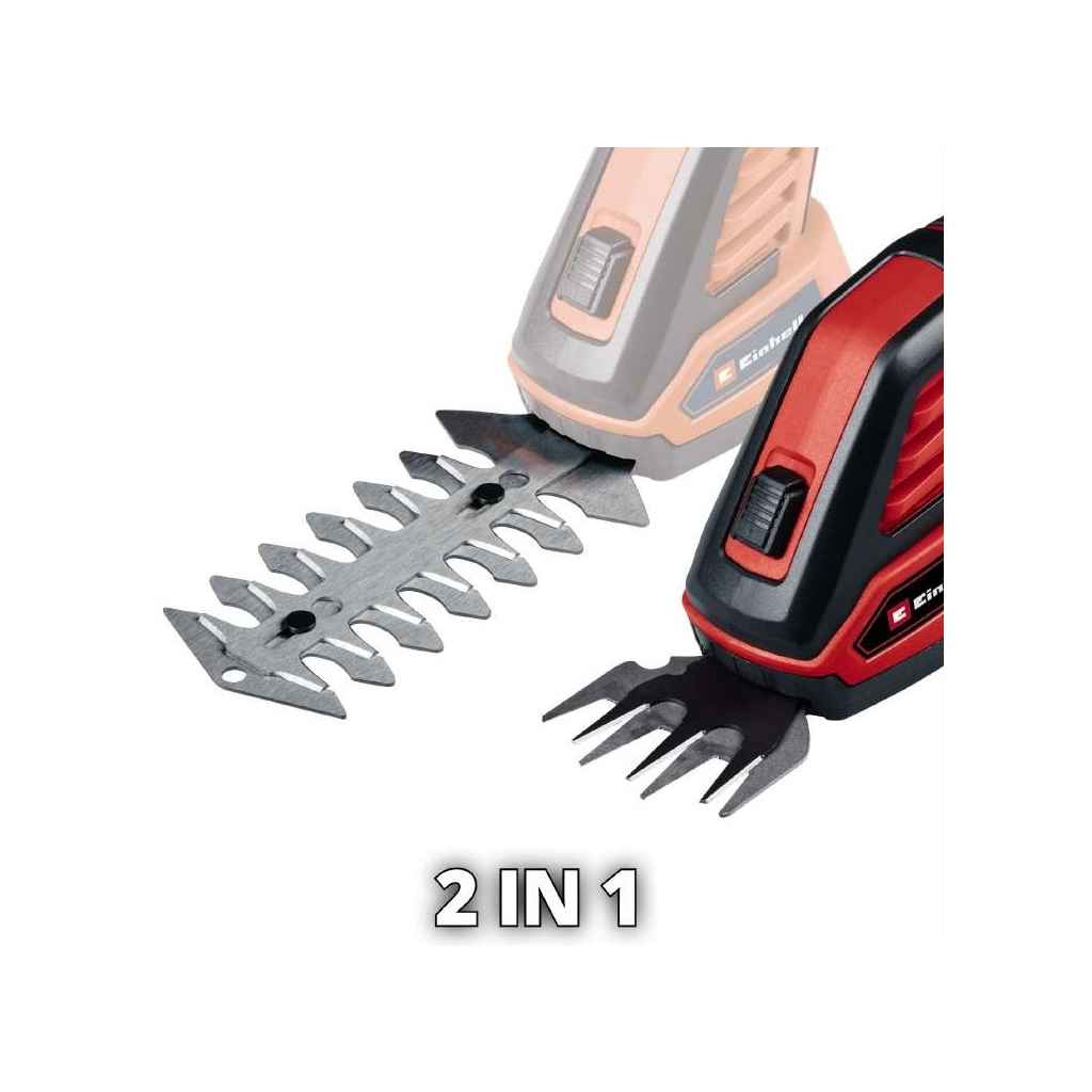 Кущоріз Einhell GC-CG 3,6/70 Li WT, 3.6В 2 Аг, 70/110мм, крок різу 8мм, 0.8кг (3410365) - зображення 4