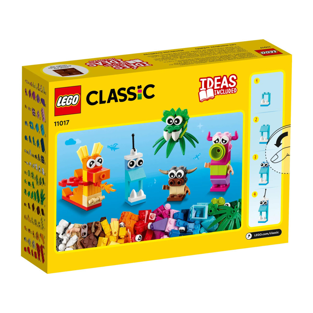 Конструктор LEGO Classic Оригінальні монстри 140 деталей (11017) - зображення 10