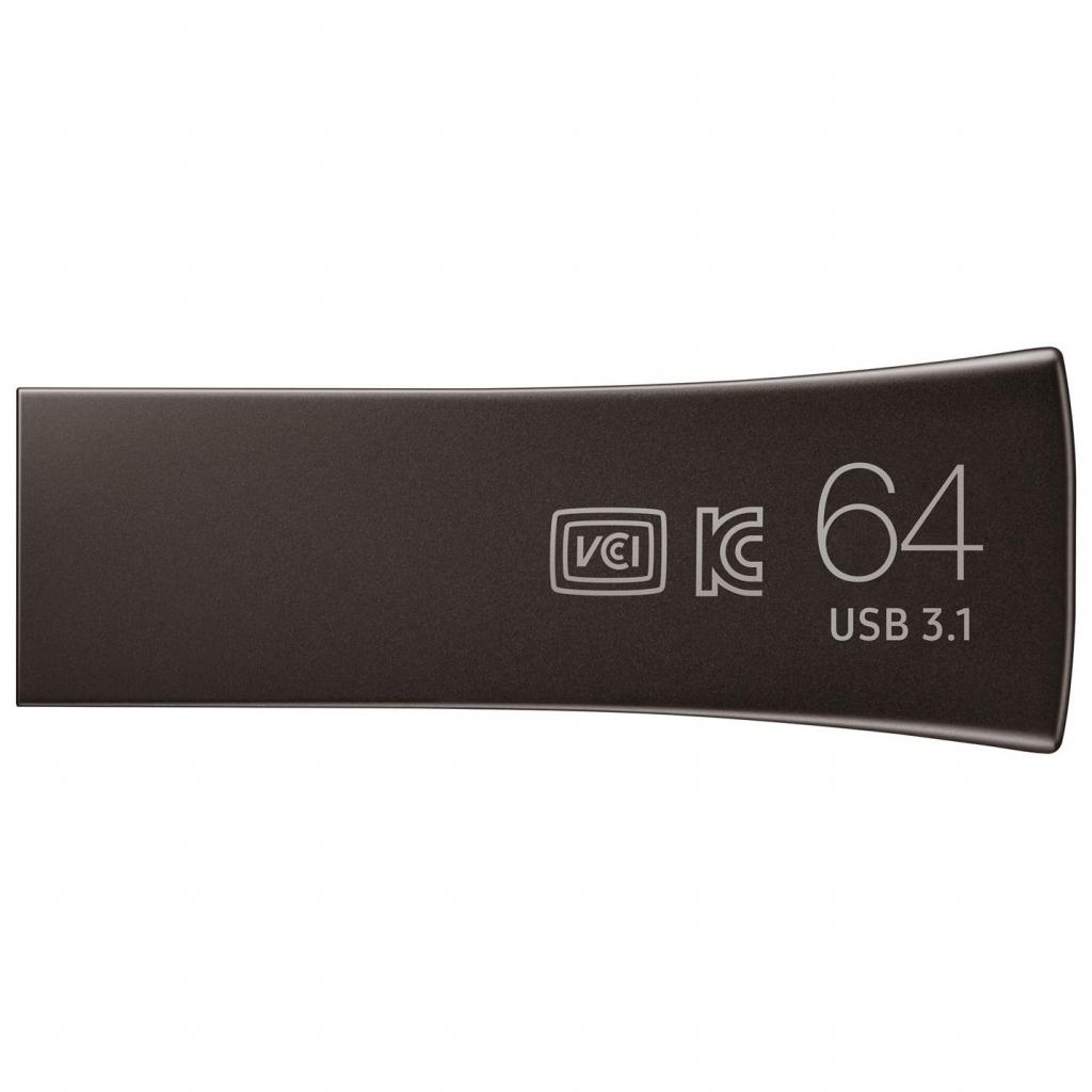 USB флеш накопичувач Samsung 64GB Bar Plus Black USB 3.1 (MUF-64BE4/APC) - зображення 2