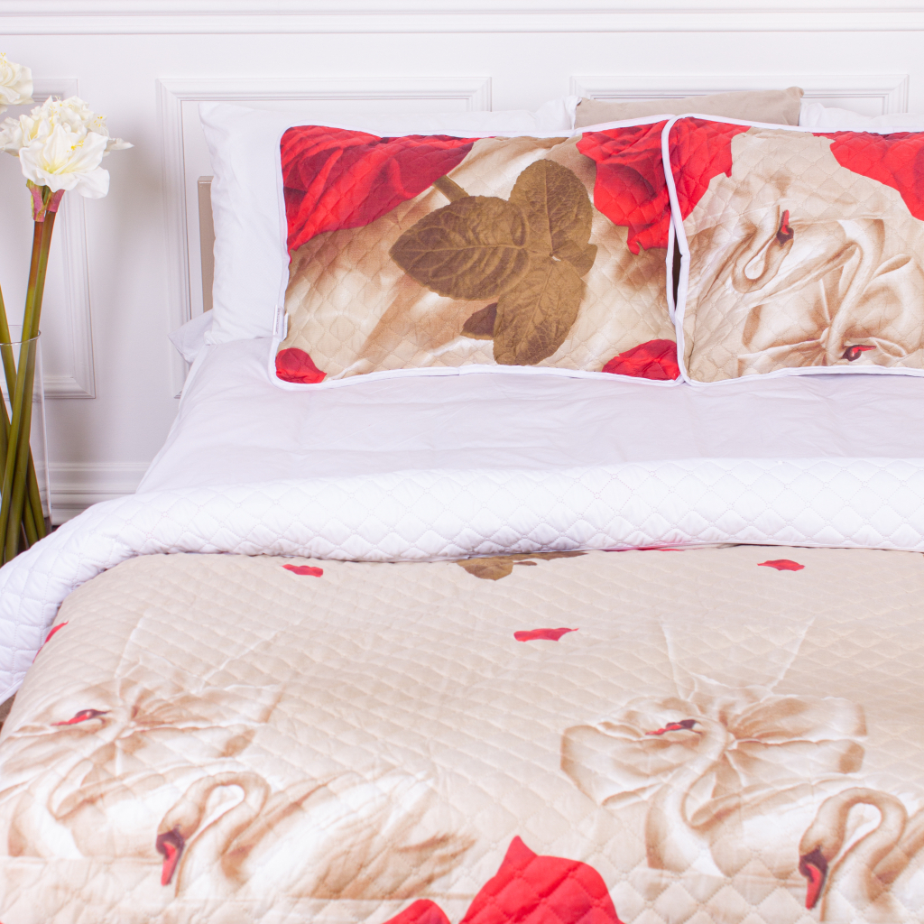 Покривало MirSon набір Print Line №5949 Nicosia 200х220 см + наволочка 50х70 см х 2 шт (2200006169741) - зображення 4