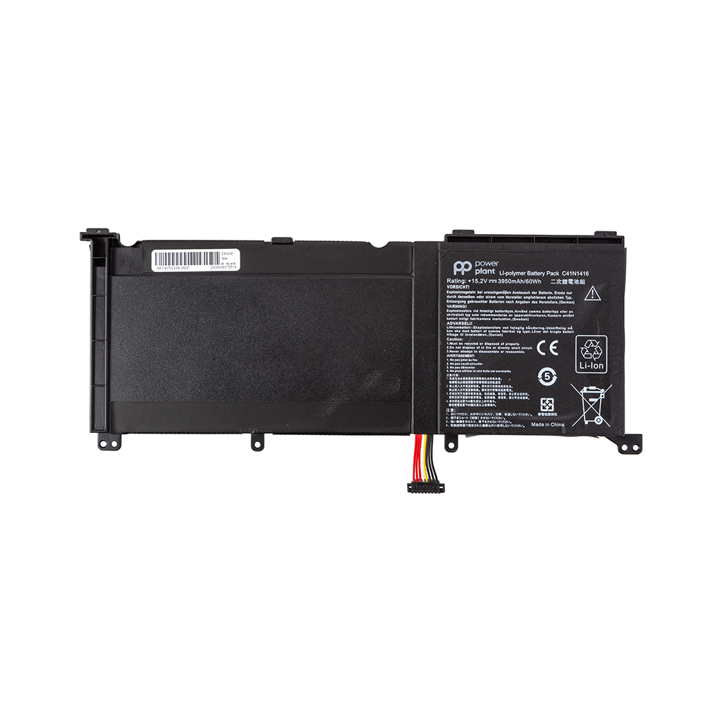 Акумулятор до ноутбука ASUS Zenbook Pro UX501VW (C41N1416) 15.2V 3950mAh PowerPlant (NB432172) - зображення 1