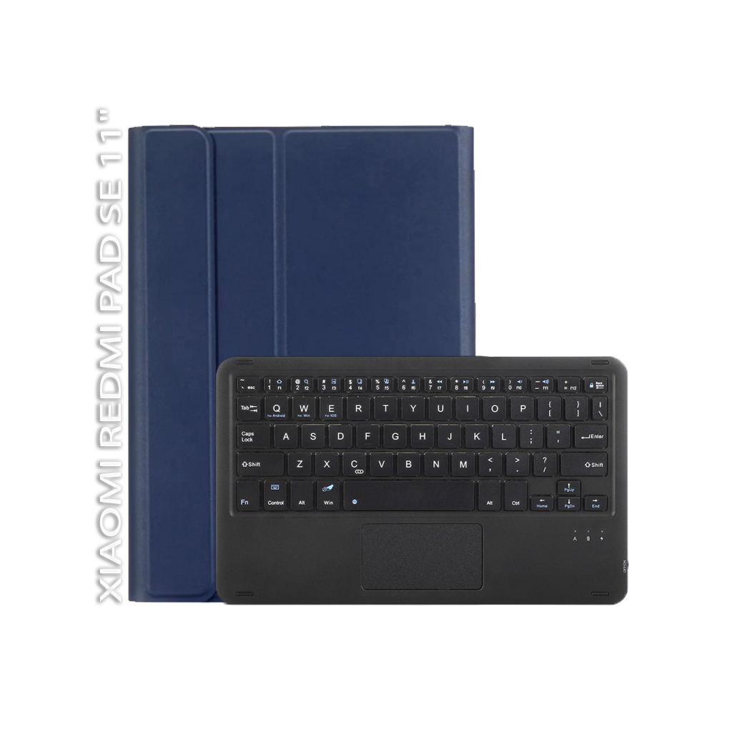 Чохол до планшета BeCover Keyboard+TouchPad Xiaomi Redmi Pad SE 11" Deep Blue (712396) - зображення 1