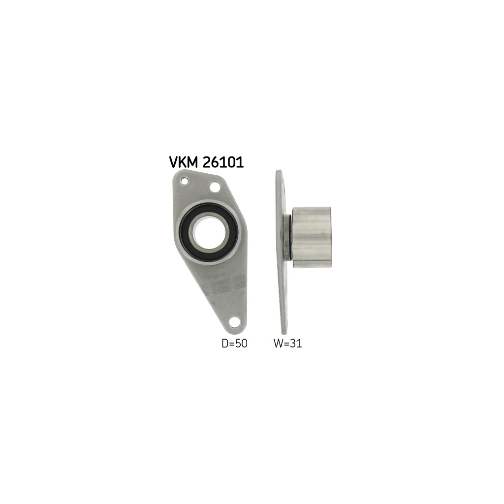 Ролик натягувача ременя SKF VKM 26101 - зображення 1