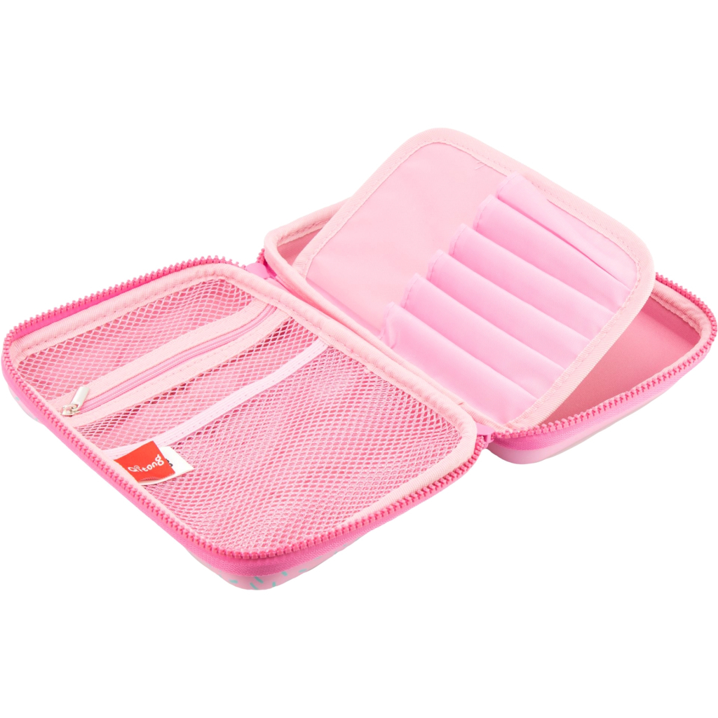 Пенал Cool For School подвійний з ефектом акваріума 1 відділення Блакитний (QT-5703-Blue) - зображення 3