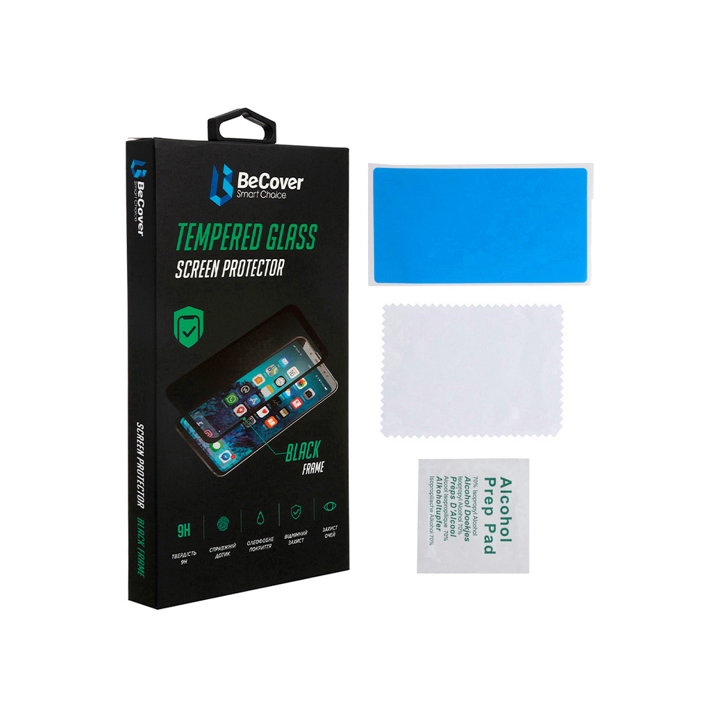 Скло захисне BeCover ZTE Blade A52 Black (708755) - зображення 2