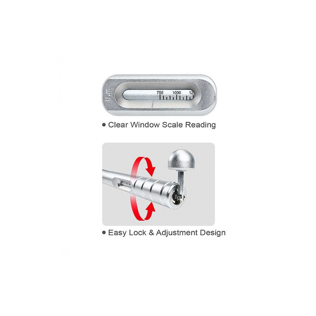 Ключ Toptul динамометричний 1"x950-2350мм 750-2000Nm алюмінієвий (ANAQ32B0) - зображення 3