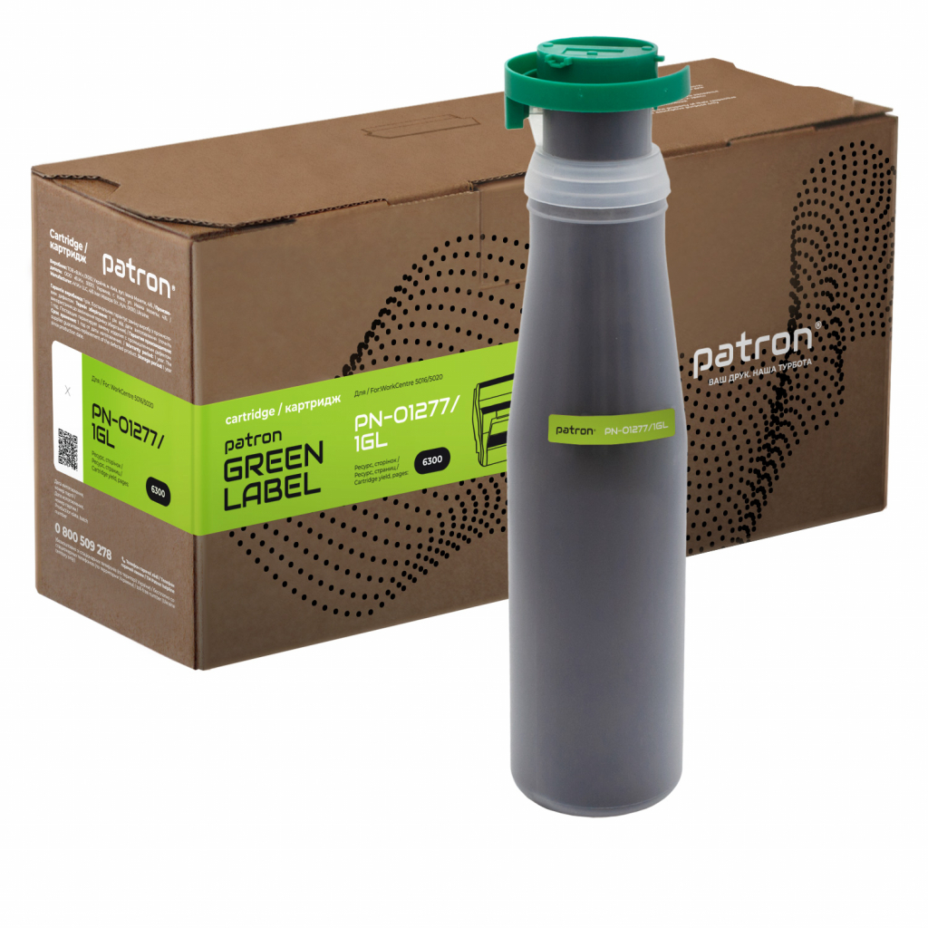 Тонер-картридж Patron XEROX WC5016/106R01277 GREEN Label (PN-01277/1GL) - зображення 1