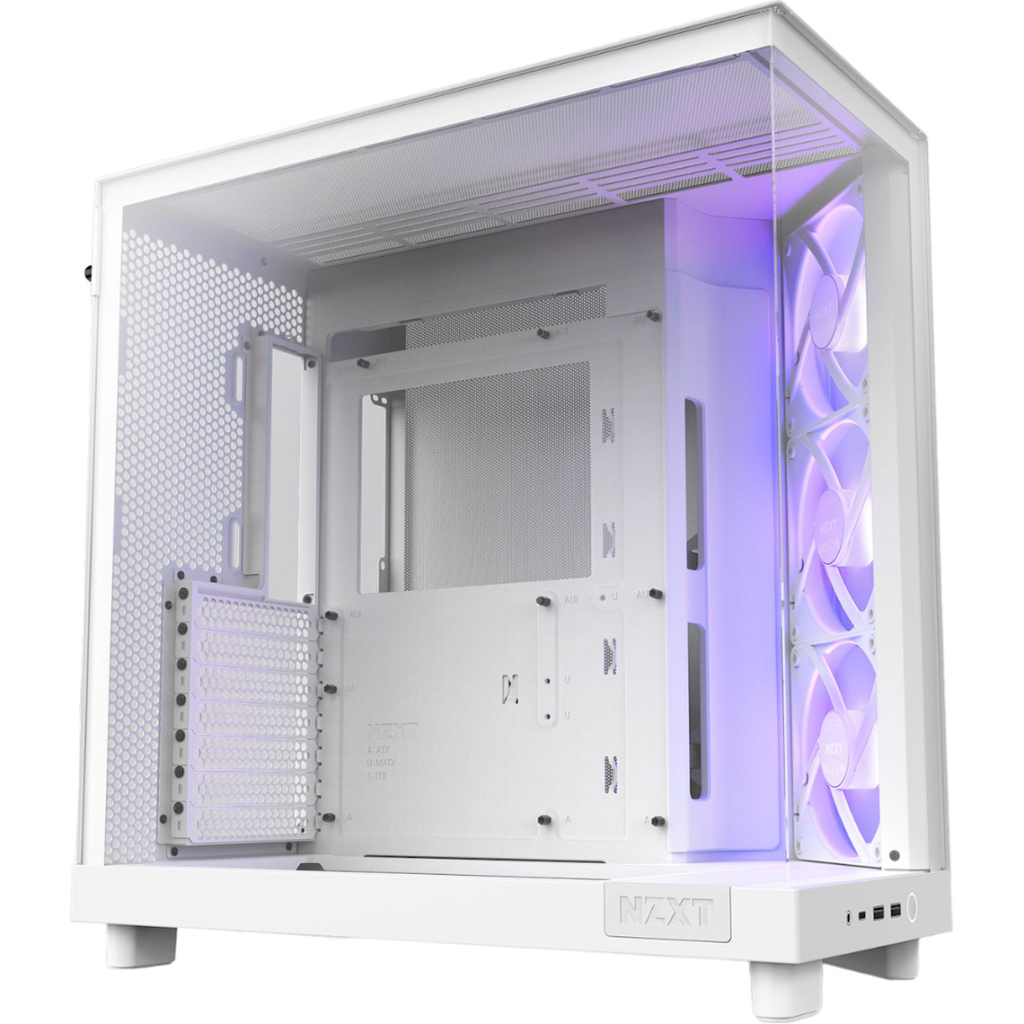 Корпус NZXT H6 Flow RGB All White (CC-H61FW-R1) - зображення 1