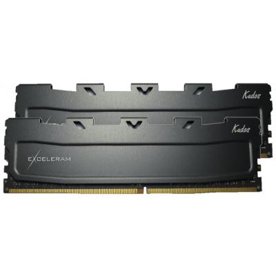 Модуль пам'яті для комп'ютера DDR4 8GB (2x4GB) 2400 MHz Black Kudos eXceleram (EKBLACK4082414AD) - изображение 2