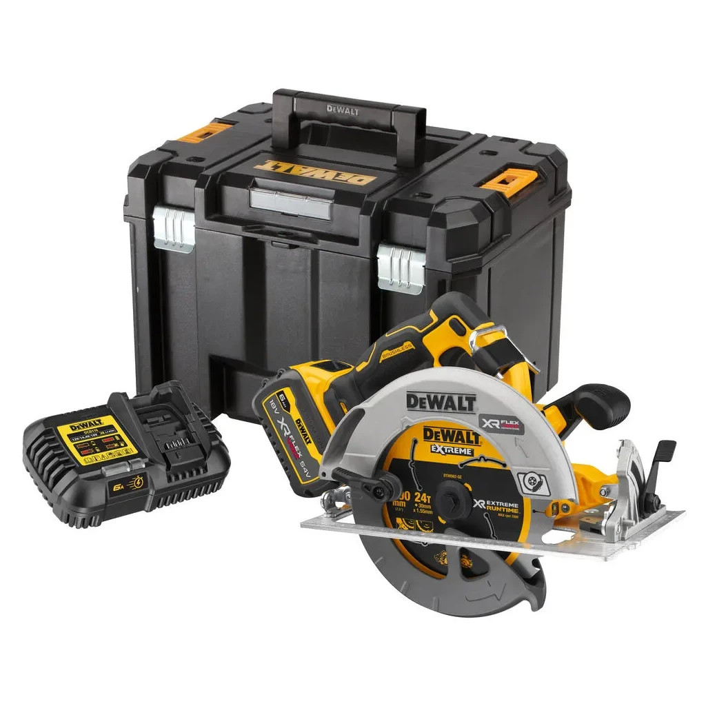 Дискова пила DeWALT 18V XR Li-lon FLEXVOLT ADVANTAGE, 6Ah, диск 190х30 мм (DCS573T1) - зображення 1
