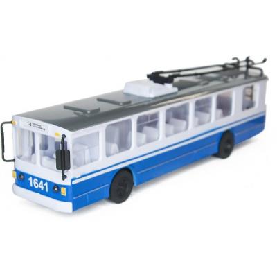 Спецтехніка Технопарк ТРОЛЛЕЙБУС BIG свет, озвуч. укр. яз. (SB-17-17WB) - зображення 1