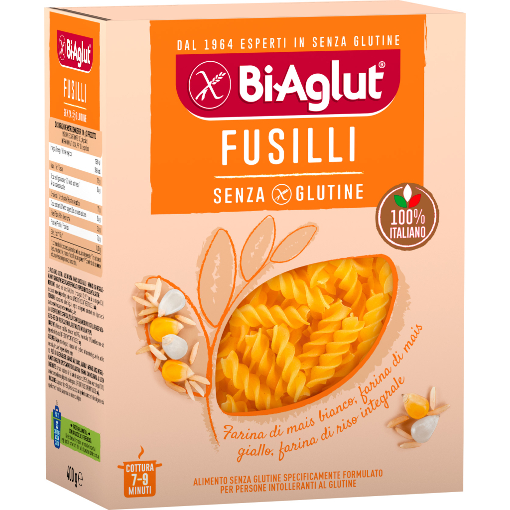Макарони BiAglut Fusilli безглютенові 400 г (1136500) - зображення 1
