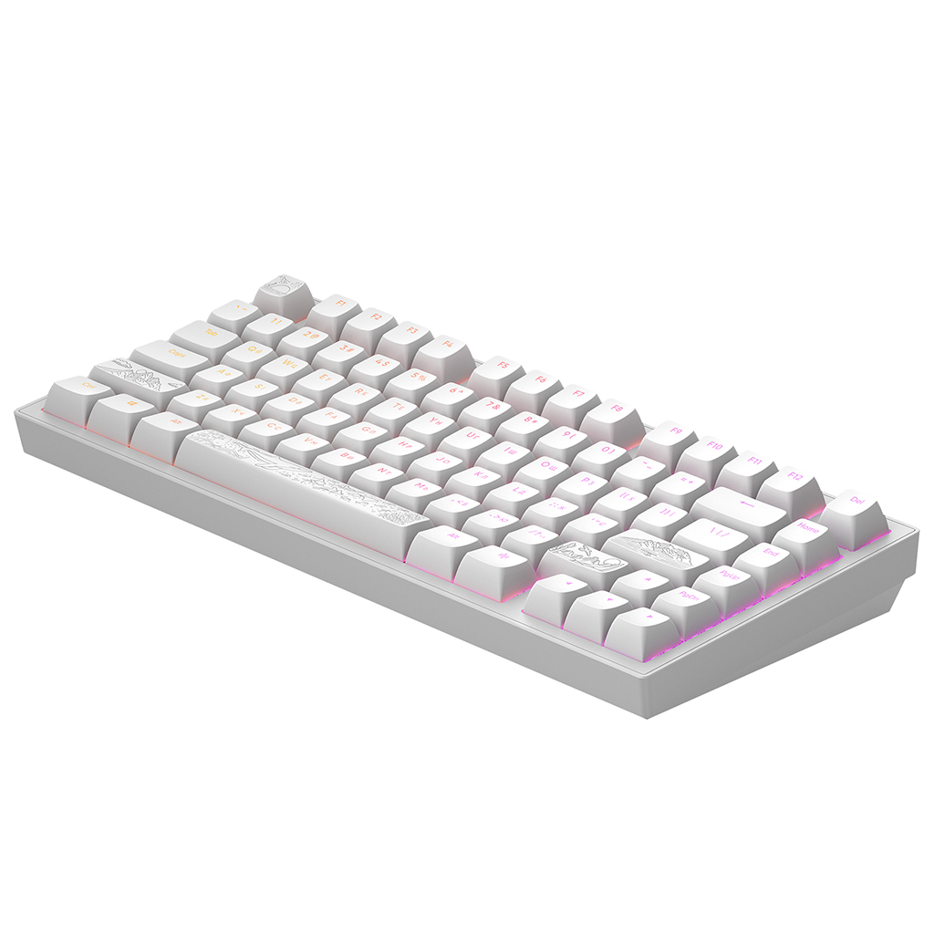 Клавіатура Dark Project ALU81 Terra Nostra PBT RGB Mech G3MS Moonstone White (DPKB_NOSTRA_81_ANSI_WHITE_UA) - зображення 5