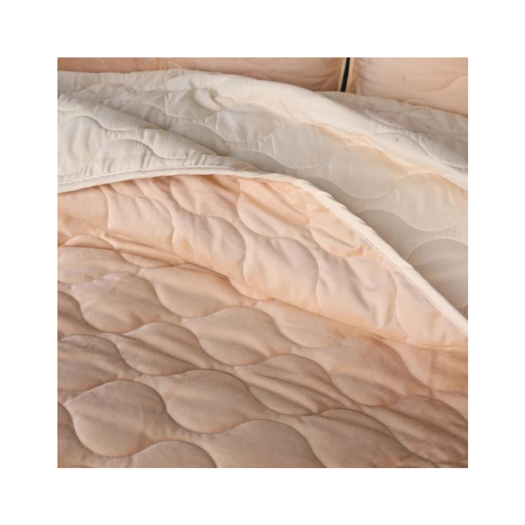 Покривало MirSon №5050 Velor charm Beige 180х210 см (2200008376789) - зображення 4