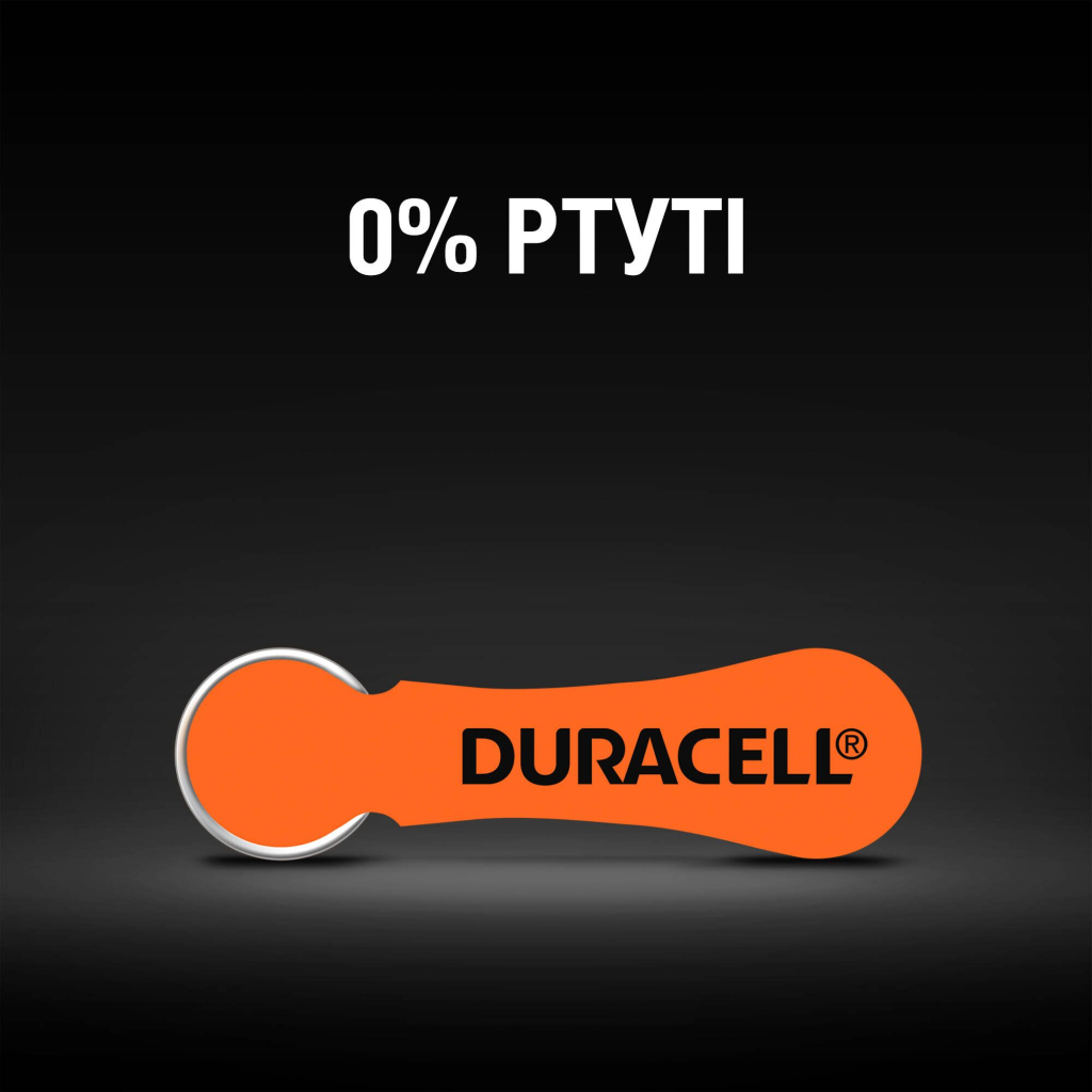 Батарейка Duracell для слухових апаратів розмір 13, 6 шт. в упаковці (5004322) - изображение 7
