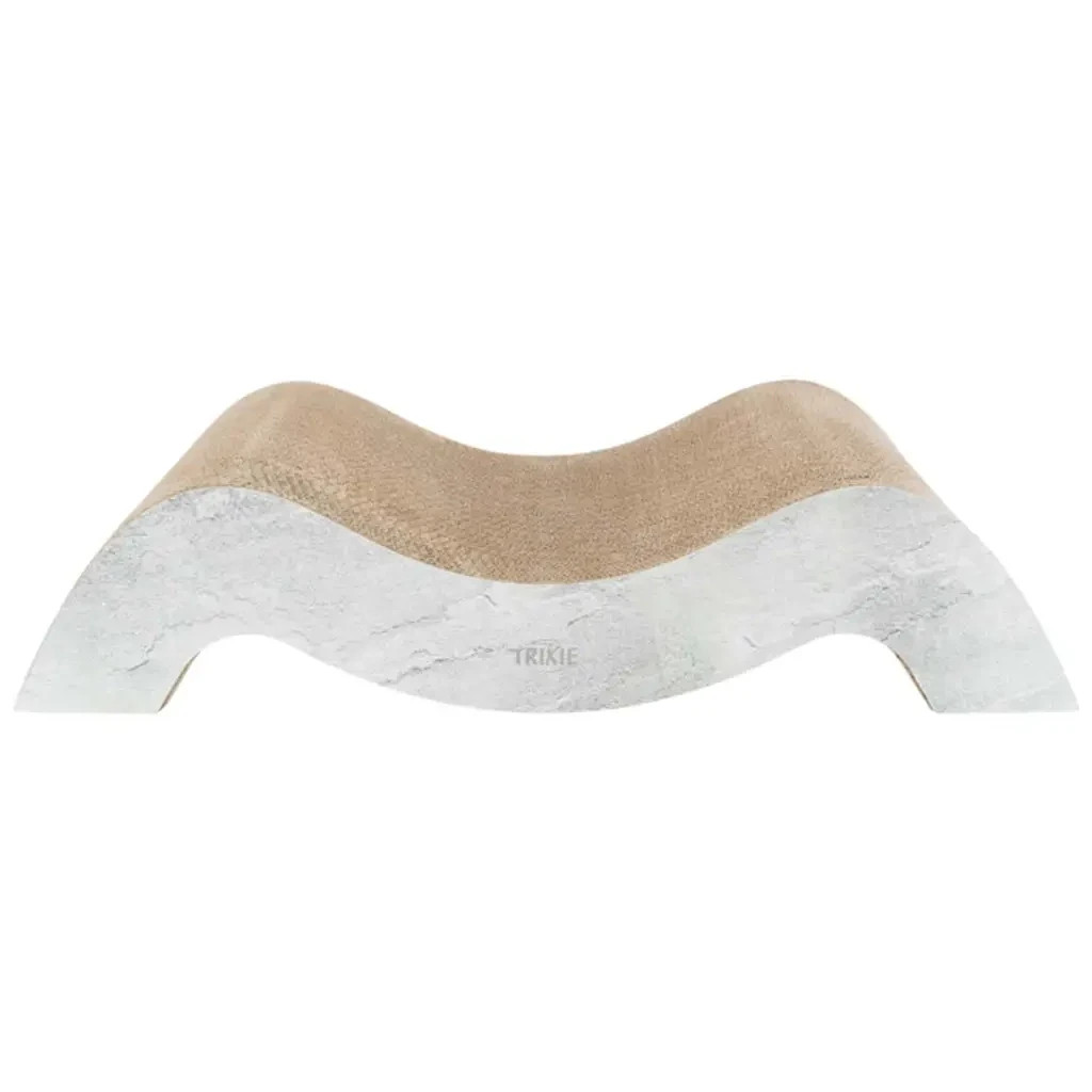 Дряпка (кігтеточка) для котів Trixie Хвиля XXL картон 64×14×37 см (сіра) (4011905480312) - зображення 2