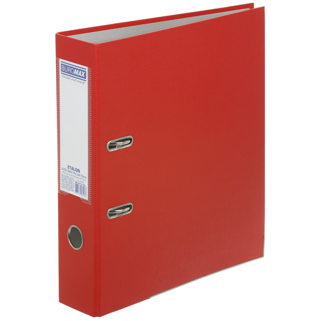 Папка - реєстратор Buromax Etalon A4 75 мм Червона (BM.3015-05c) - зображення 1