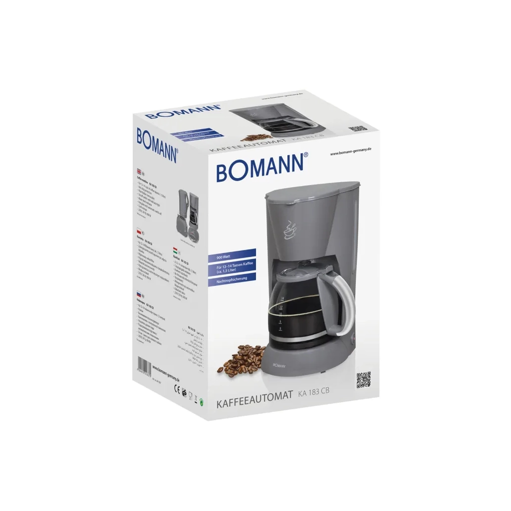 Крапельна кавоварка Bomann КА 183 CB grey (КА183CB grey) - зображення 2