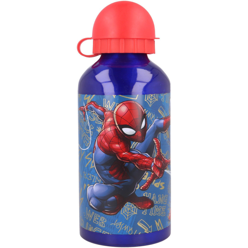 Пляшка для води Stor Marvel - Spiderman Graffiti, Aluminium Bottle 500 ml (Stor-37939) - зображення 1
