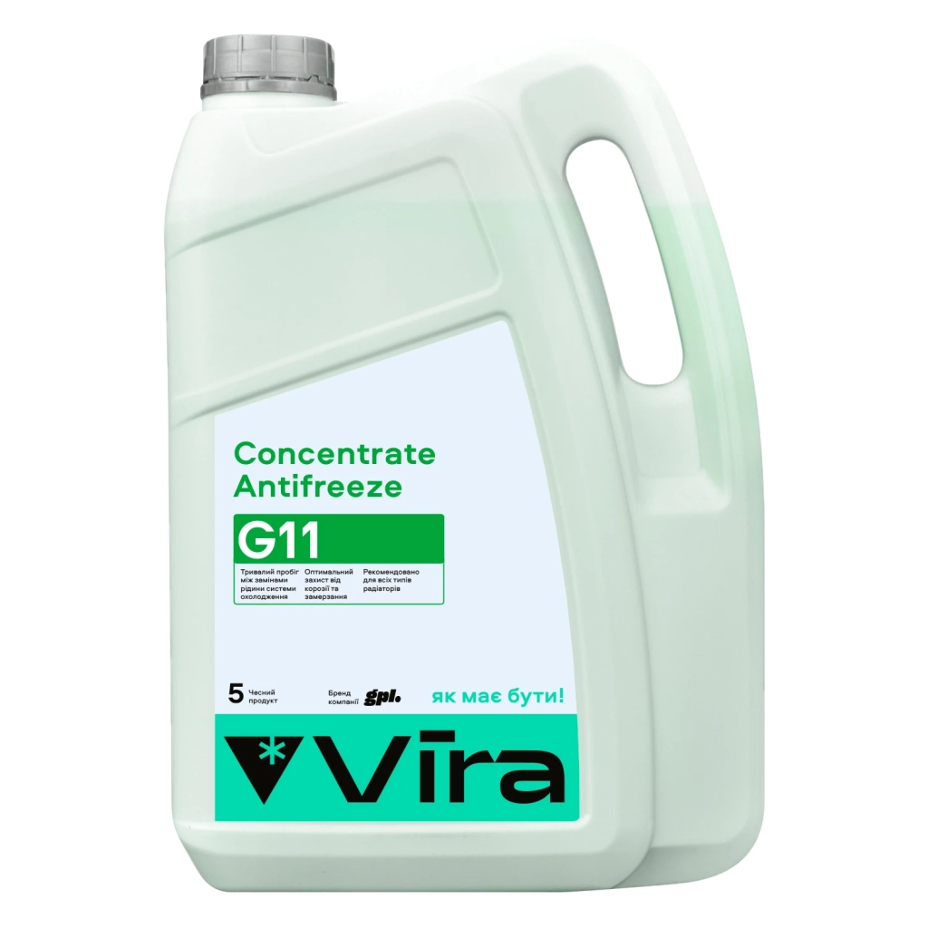 Антифриз VIRA Concentrate G11 зелена 5л (VI3002) - зображення 1