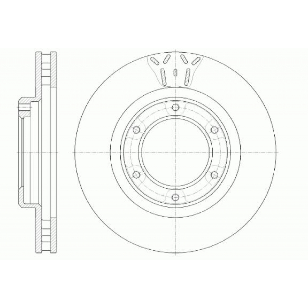 Гальмівний диск REMSA 6507.10 - зображення 1