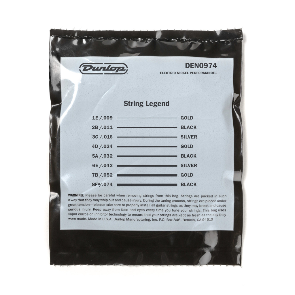 Струни для гітари Jim Dunlop Nickel Wound Electric Guitar Strings 09-74 | 8-String (DEN0974-8) - зображення 3