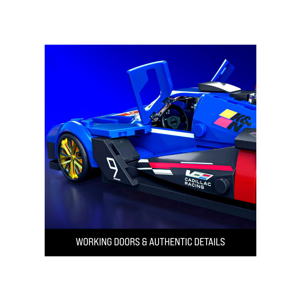 Машина Hot Wheels Brick Shop Speed Cadillac Project GTP Hypercar 236 деталей (JFR89) - зображення 5