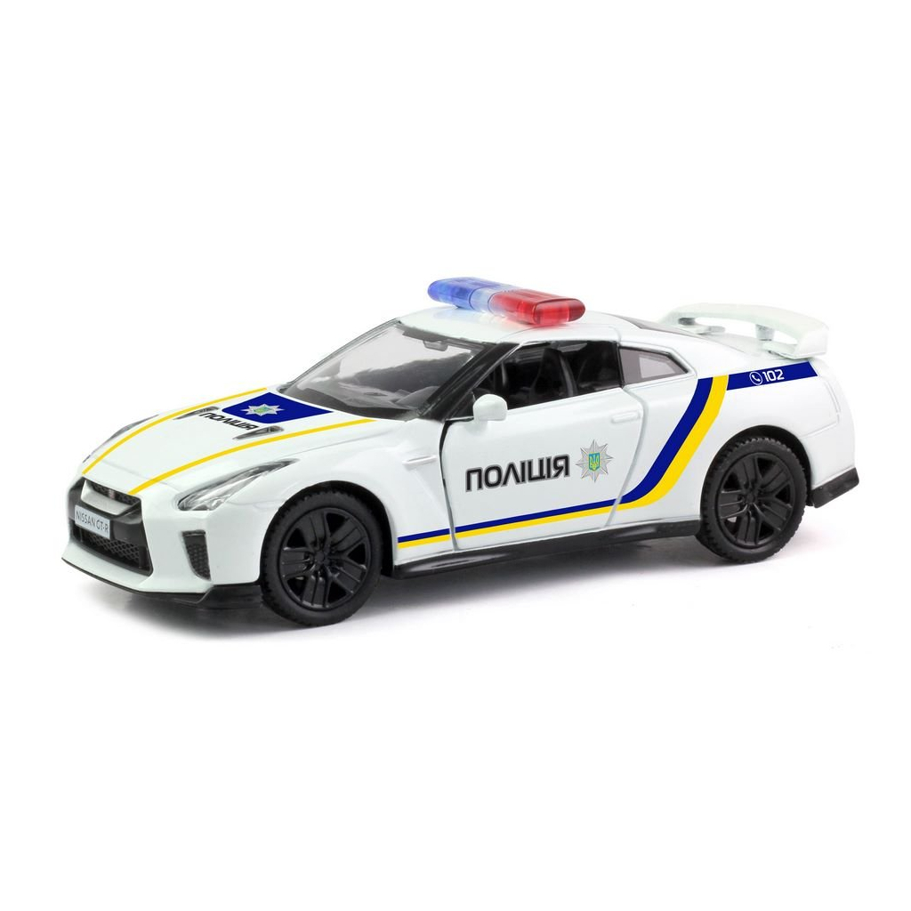 Машина Uni-Fortune NISSAN GT-R UKRAINIAN POLICE CAR (554033P) - зображення 1