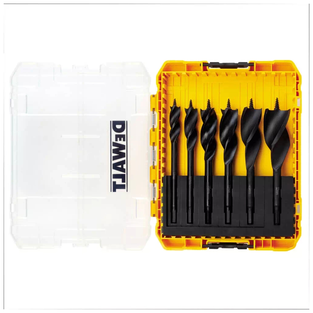 Набір свердл DeWALT спіральних по дереву EXTREME IMPACT, d = 13,16,20,22,25,32 мм (DT90238) - зображення 2