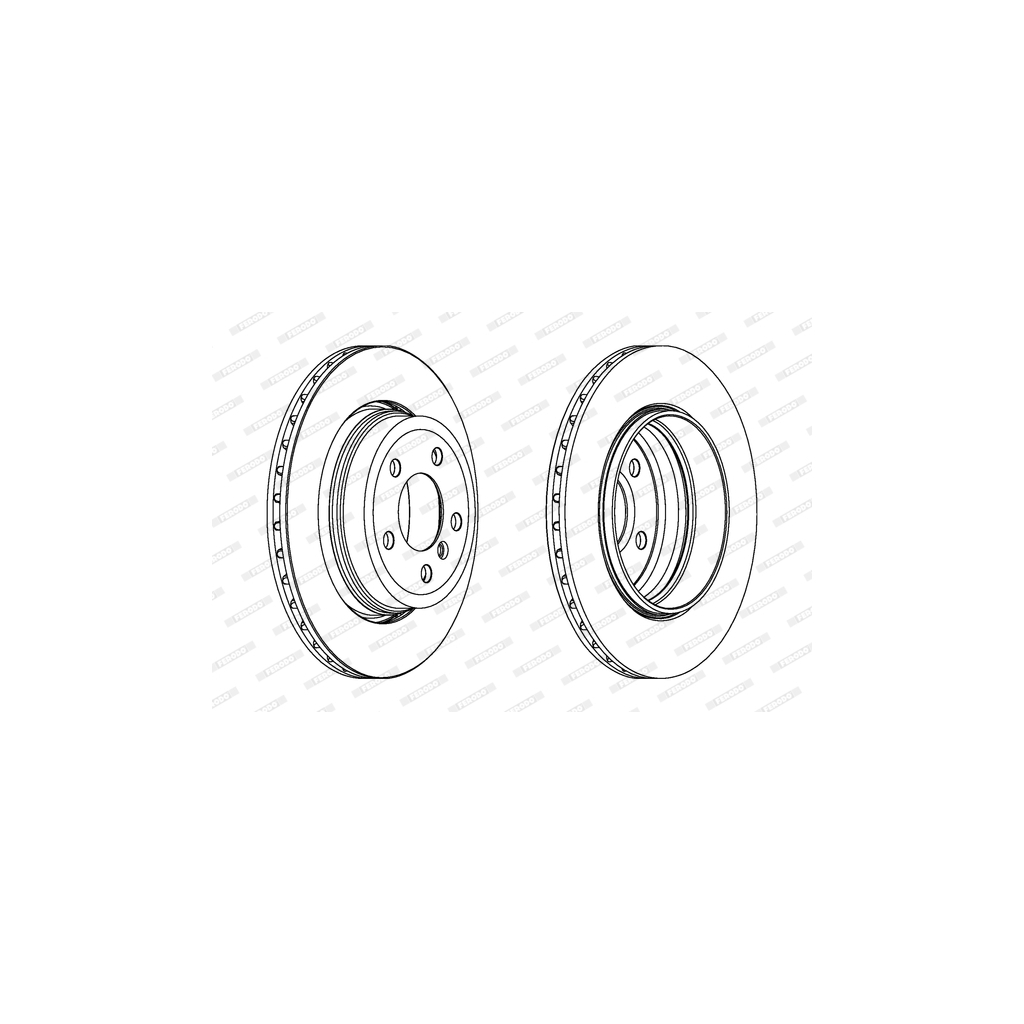 Гальмівний диск FERODO DDF1297C-1 - зображення 1