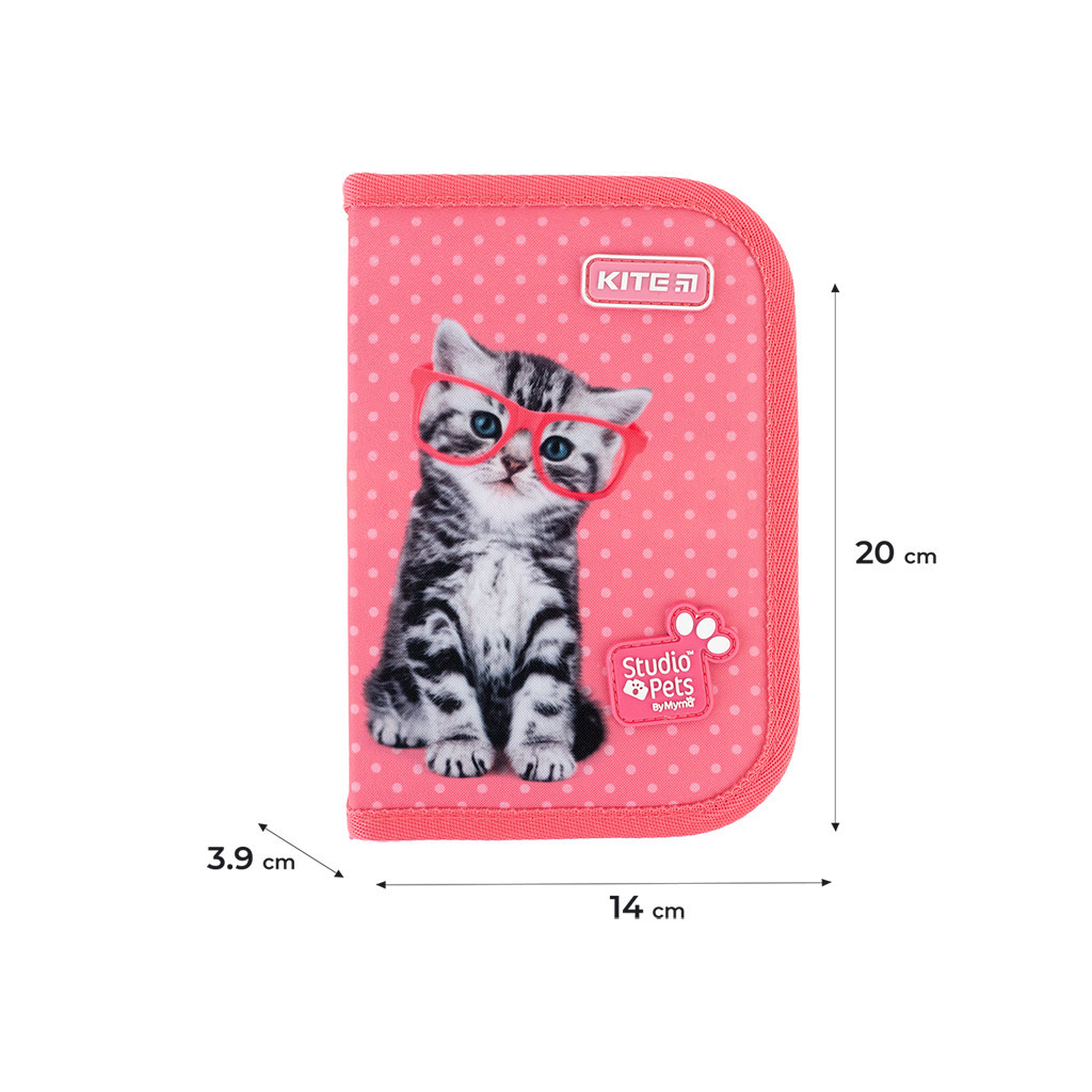 Пенал Kite Studio Pets 622-2 , 1 відділення, 2 відвороти (SP24-622-2) - зображення 2