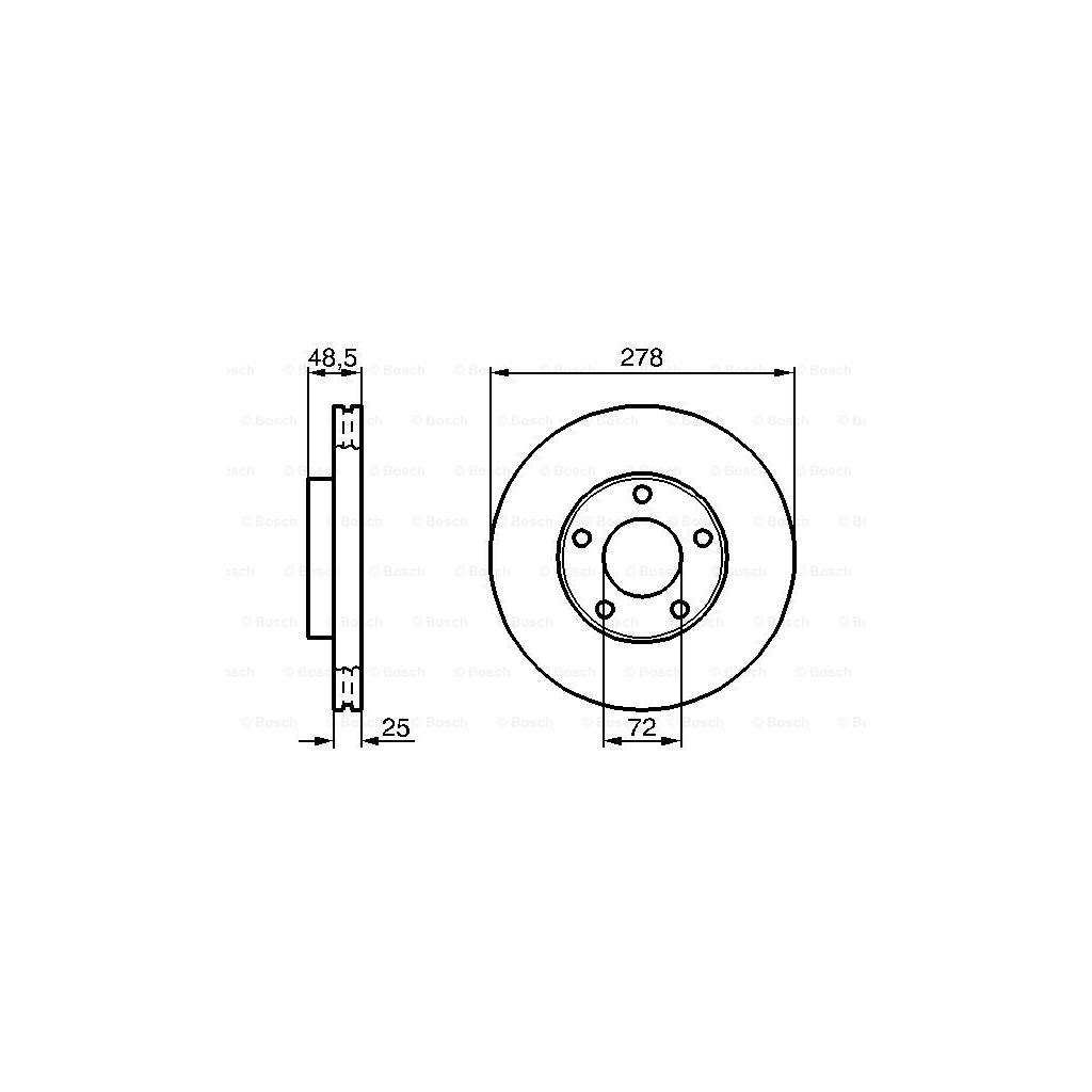 Гальмівний диск Bosch 0 986 479 179 - зображення 5