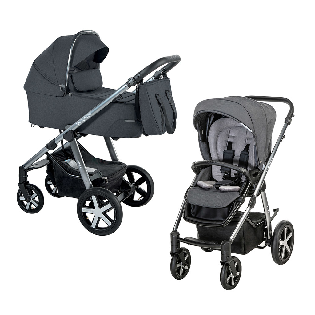 Коляска Baby Design 2 в 1 Husky XL 217 GRAPHITE (204838) - зображення 1