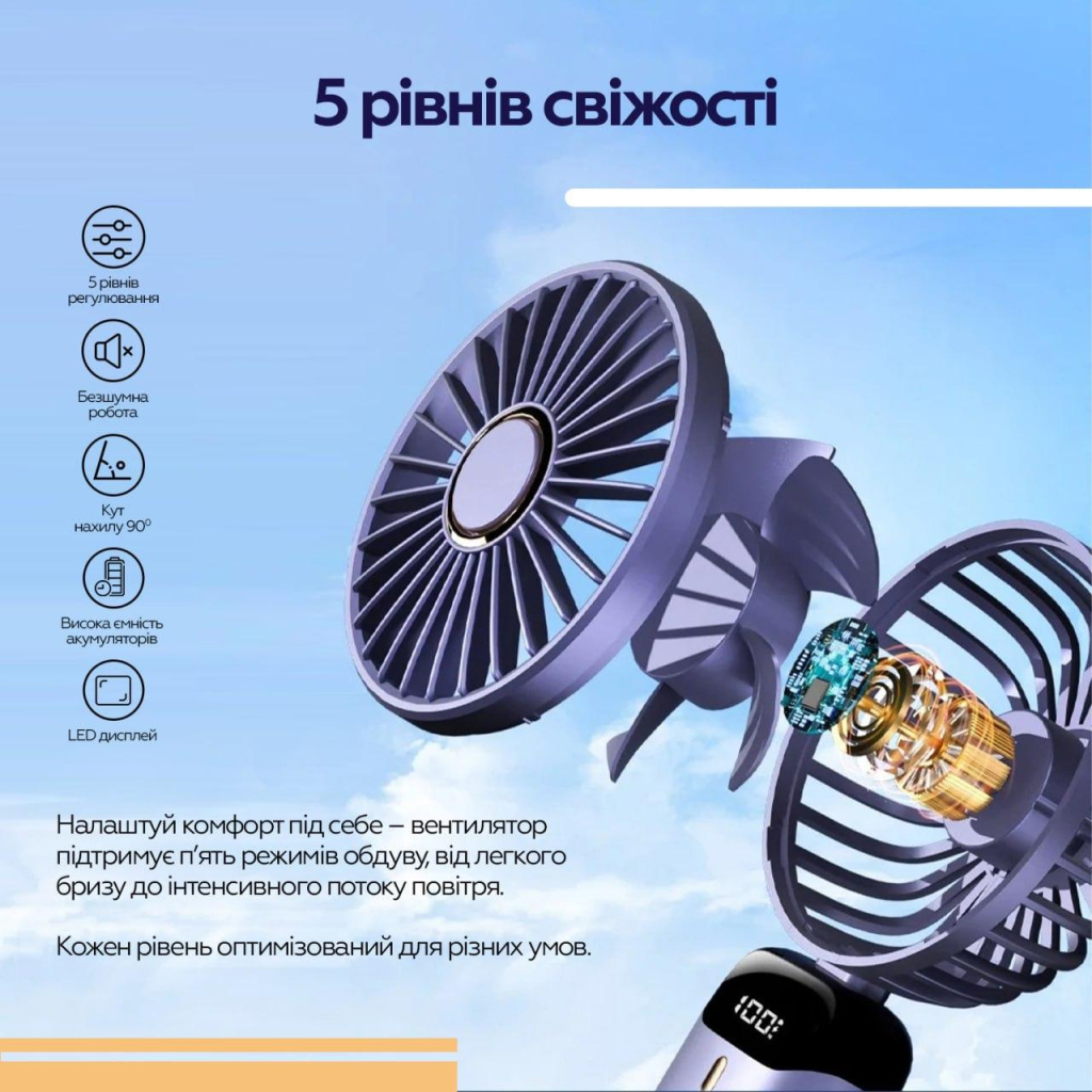 Вентилятор XoKo XK-F03-BK - зображення 9