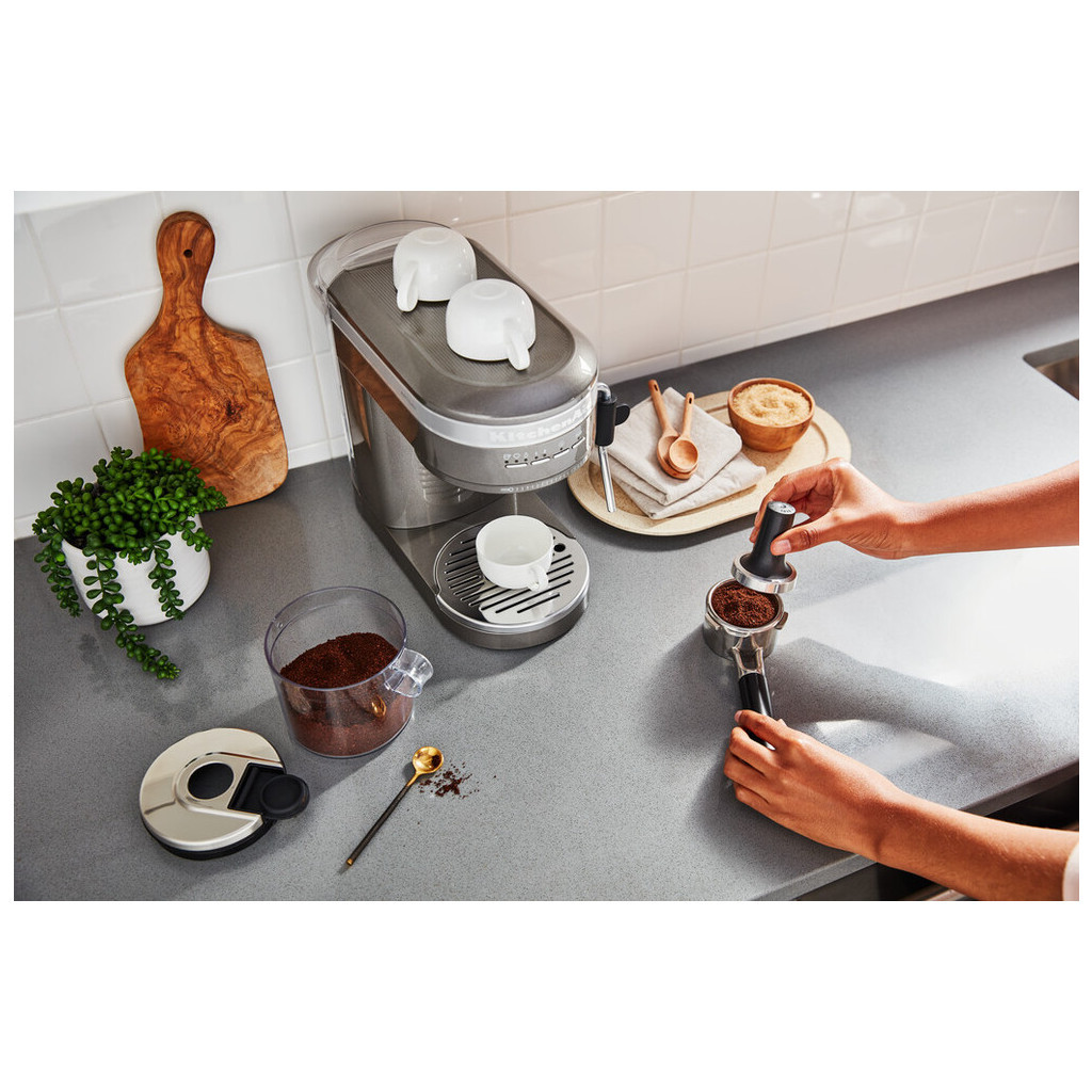 Ріжкова кавоварка еспресо KitchenAid 5KES6503EMS - зображення 12