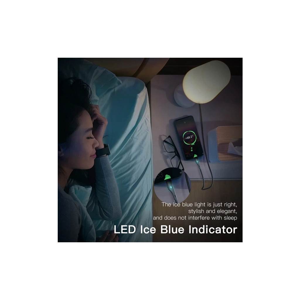 Дата кабель USB 2.0 AM to USB-C 1.0m 3A black Essager (EXCT-LS01) - зображення 3