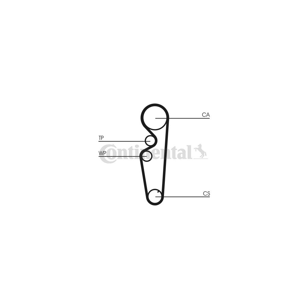 Ремінь ГРМ CONTITECH CT878 - зображення 1