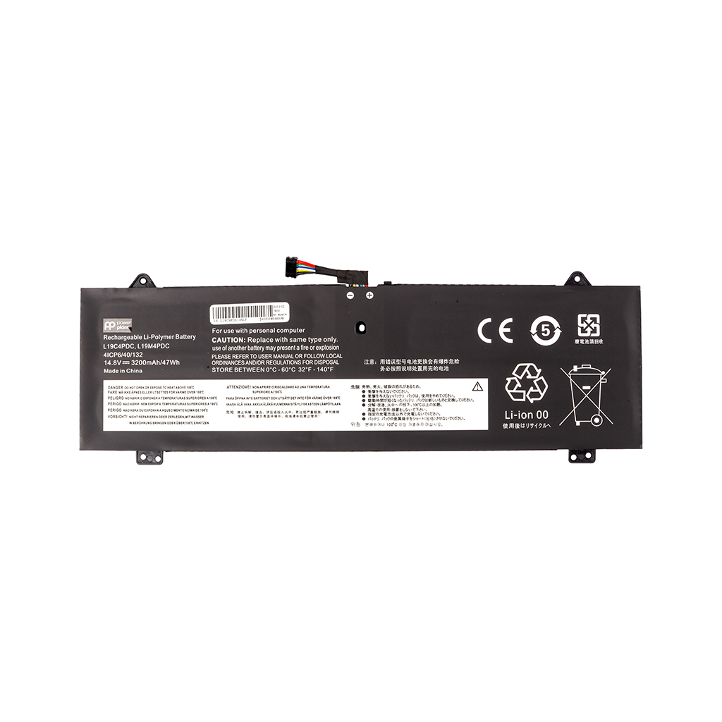 Акумулятор до ноутбука LENOVO Ideapad Yoga 7i 2020 (L19C4PDC) 14.8V 3200mAh PowerPlant (NB482412) - зображення 1